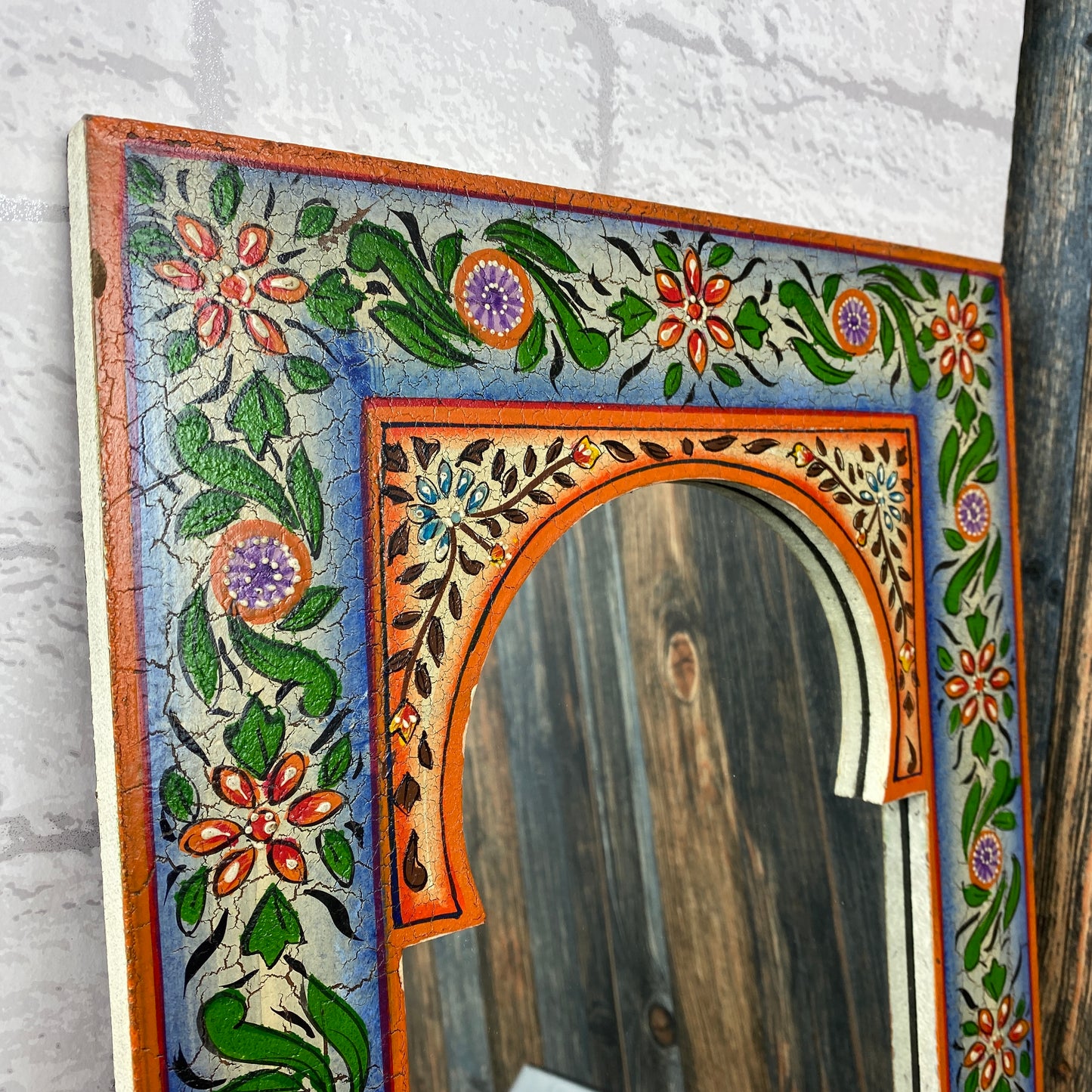 Bindu Handpainted Small Wall Mirror