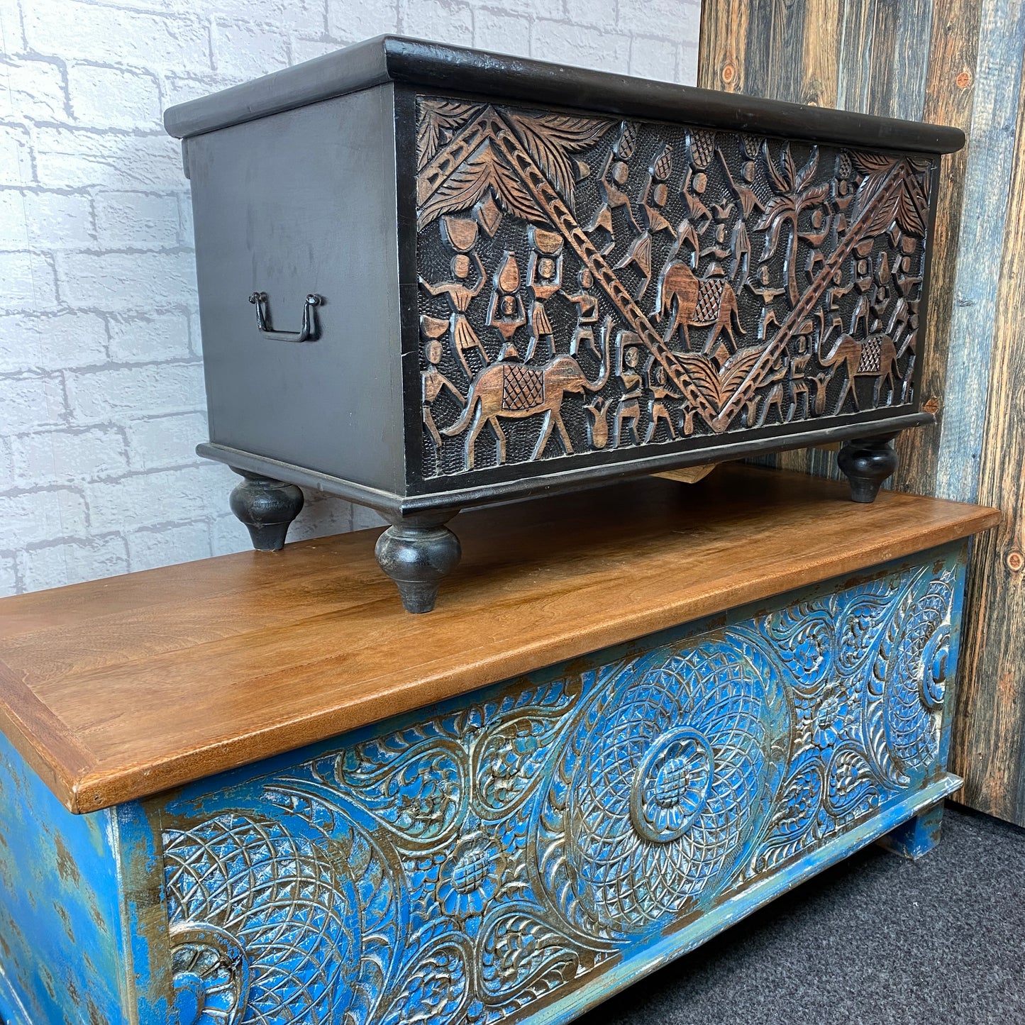 Koli Handpainted Wooden Chest