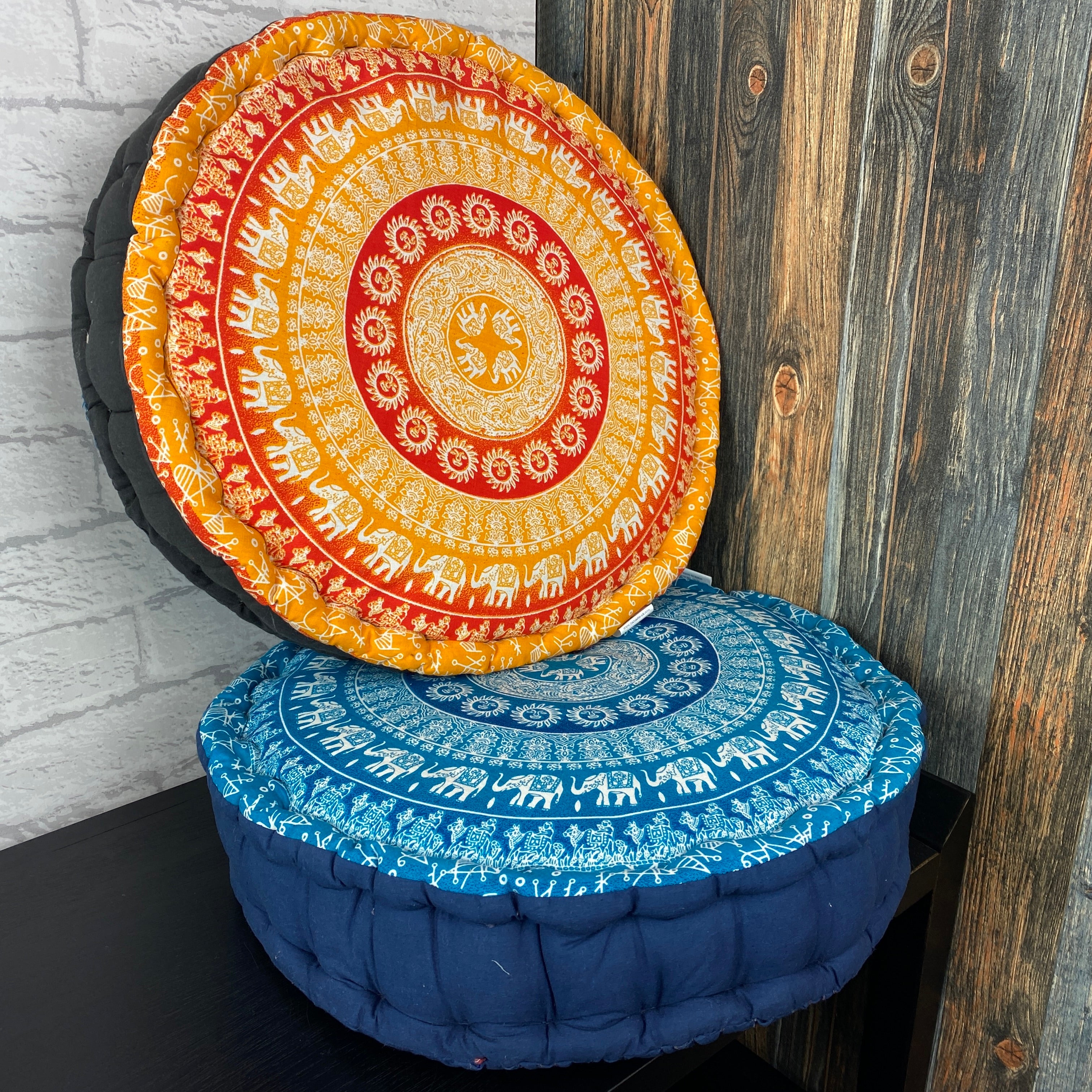 Round sale yoga pillow