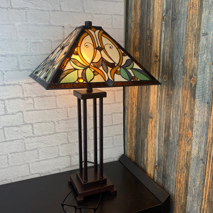 Tiffany Flora Column LED Tablelamp