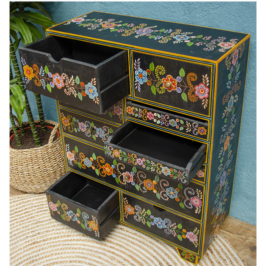 Thus Handpainted 10 drawer Cabinet